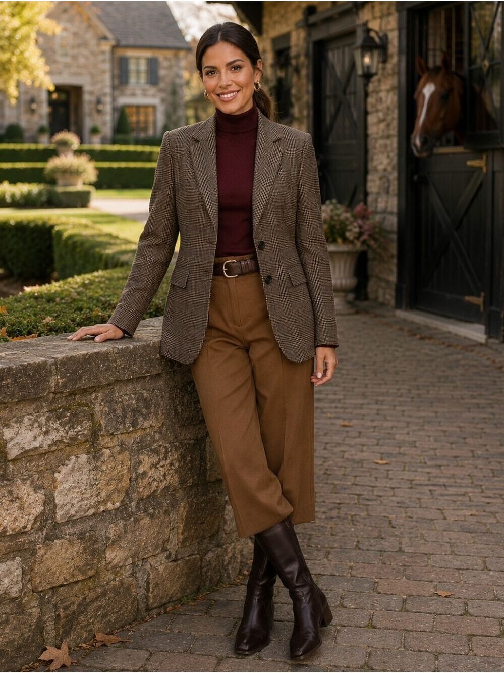 Abercrombie Glen Plaid Blazer Old Money Heritage Prep Quiet Luxury Petite M - Picture 6 of 12